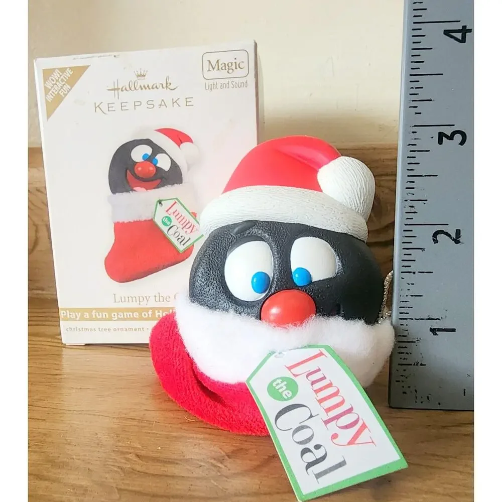 Hallmark Keepsake “Lumpy The Coal” Christmas Tree Ornament Interactive NOS 2011